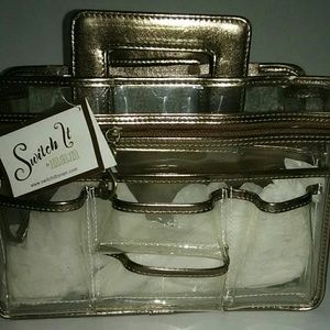 "Switch it up"! Clear organizer bag by "nan"!!